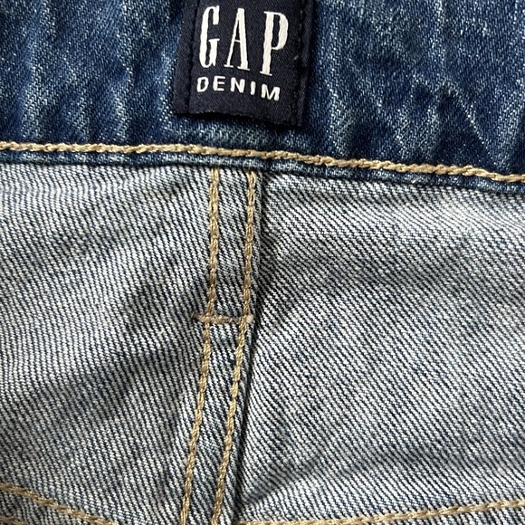 Gap Denim Ankle Flare Jeans Women's 12/31r Distressed Raw Hem Medium Wash - Picture 3 of 4